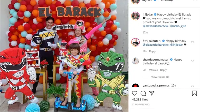 Jessica Iskandar dan Richard Kyle kembali bersama di ulang tahun El Barack