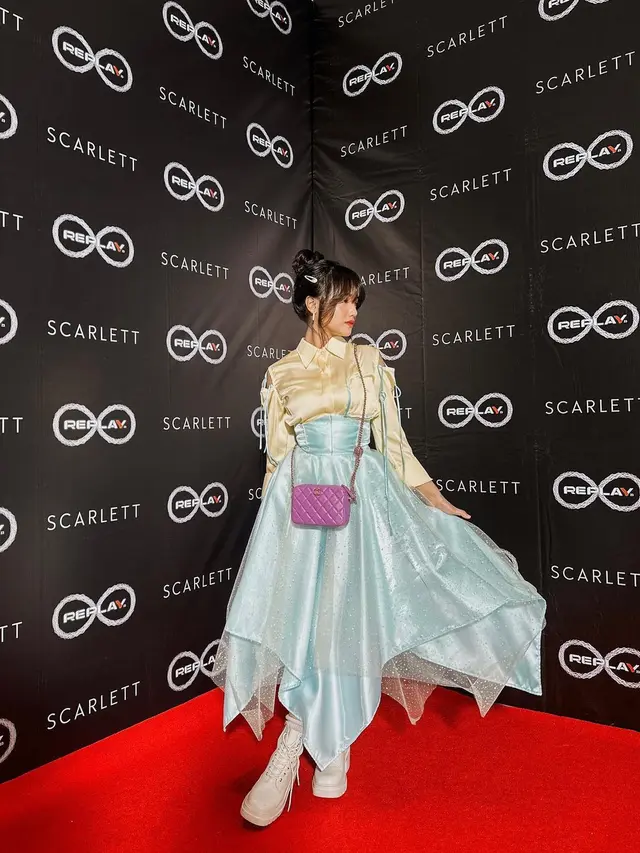 Fuji An menawan dengan dress (Instagram/fuji_an)