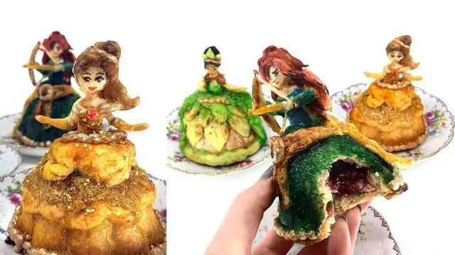Mengaggumkan, Seniman Ini Membuat Sebuah Karya Diatas Kue Pie