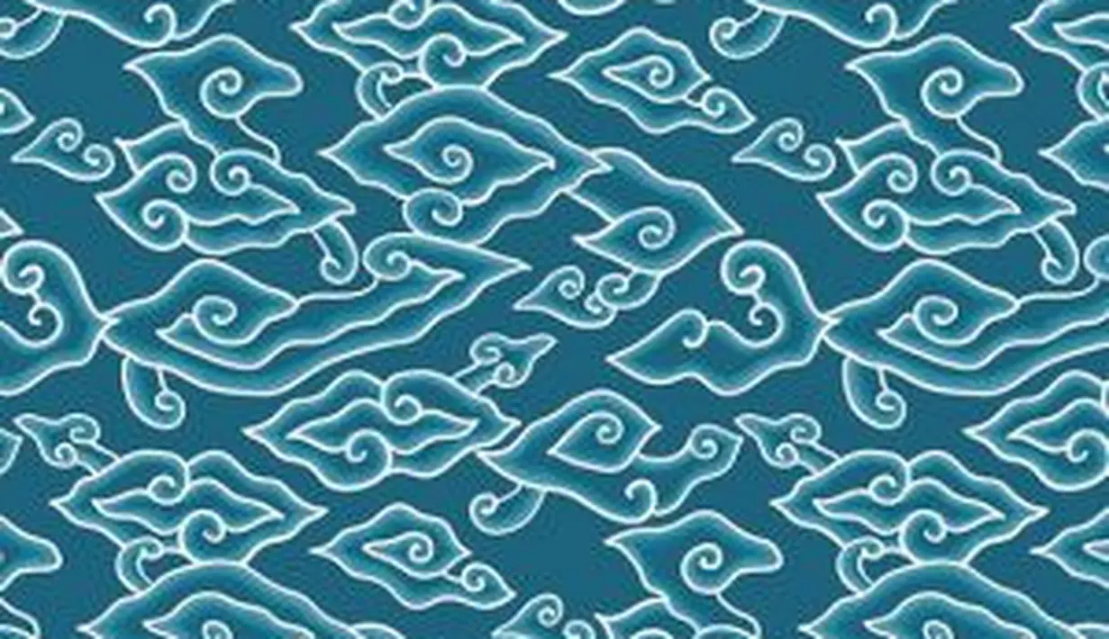 Batik Mega Mendung dari Cirebon. Ini merupakan motif batik yang paling banyak berseliweran, karena coraknya yang memberi kesan mewah. Makna motifnya dalah mendung di langit meja yang cerah.