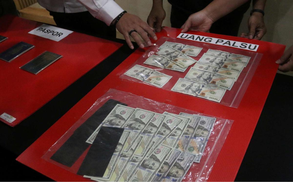 Tiga WNA ditangkap karena kasus uang palsu