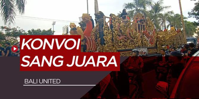 VIDEO: Ribuan Semeton Dewata Konvoi Rayakan Gelar Juara Bali United