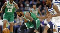 Aksi Kyrie Irving saat Celtics mengalahkan Timberwolves (AP)