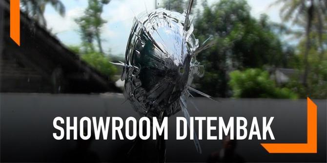 VIDEO: Showroom Motor di Wates Ditembak Orang Tak Dikenal