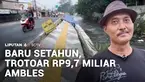 Baru juga seumur jagung, trotoar senilai Rp9,7 miliar di Jalan Raya Sawangan, Kota Depok, kini justru membahayakan pejalan kaki. Kerusakan sepanjang 50 meter yang sempat viral ini tak kunjung diperbaiki permanen hingga memaksa warga yang melintas tur...