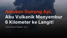 Gunung Kanlaon meletus, kolom abu membumbung hingga 6 kilometer ke langit! Gunung berapi di Pulau Negros, Filipina, ini mengalami erupsi pada Sabtu, menyemburkan abu tebal dari kawahnya. Institut Vulkanologi dan Seismologi Filipina (PHIVOLCS) melaporkan hujan abu terjadi di sejumlah wilayah, term...