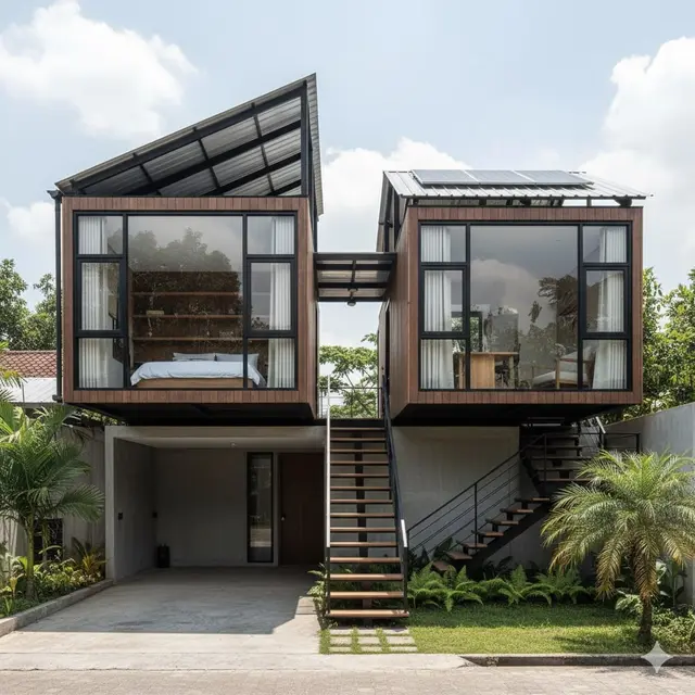 Desain Rumah Tumbuh 1 Lantai Bisa Jadi 2 Lantai