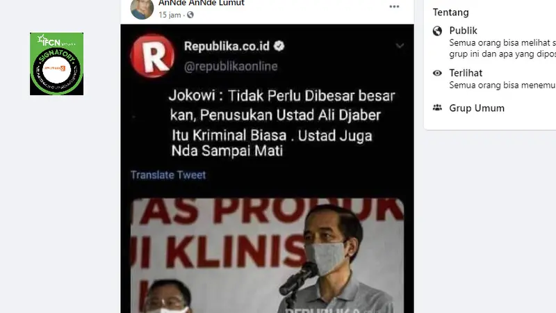 Penelusuran Jokowi Sebut Penusukan Syekh Ali Jaber kriminal Biasa karena Tidak sampai Mati