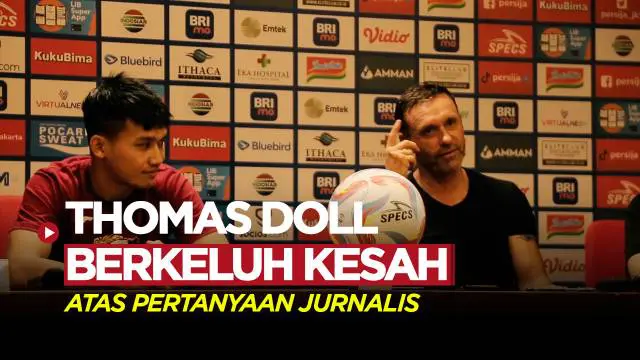 VIDEO: Momen Lucu Thomas Doll Keluhkan Banyaknya Pertanyaan Jurnalis Usai Laga Persija Vs Persebaya