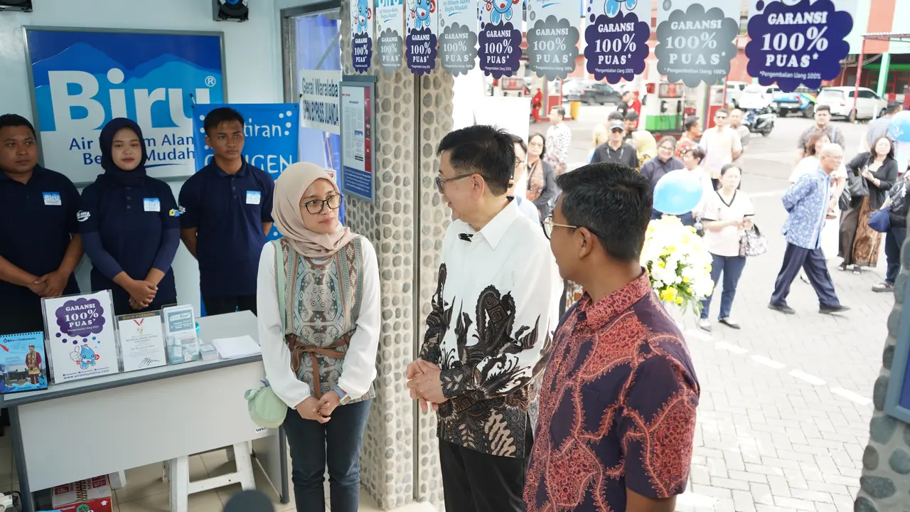 PT Biru Semesta Abadi bekerja sama dengan PT Pertamina Patra Niaga mengembangkan layanan depo air minum isi ulang berbasis kontainer di SPBU Pertamina sebagai bagian dari pengembangan layanan non-bahan bakar. (Istimewa)