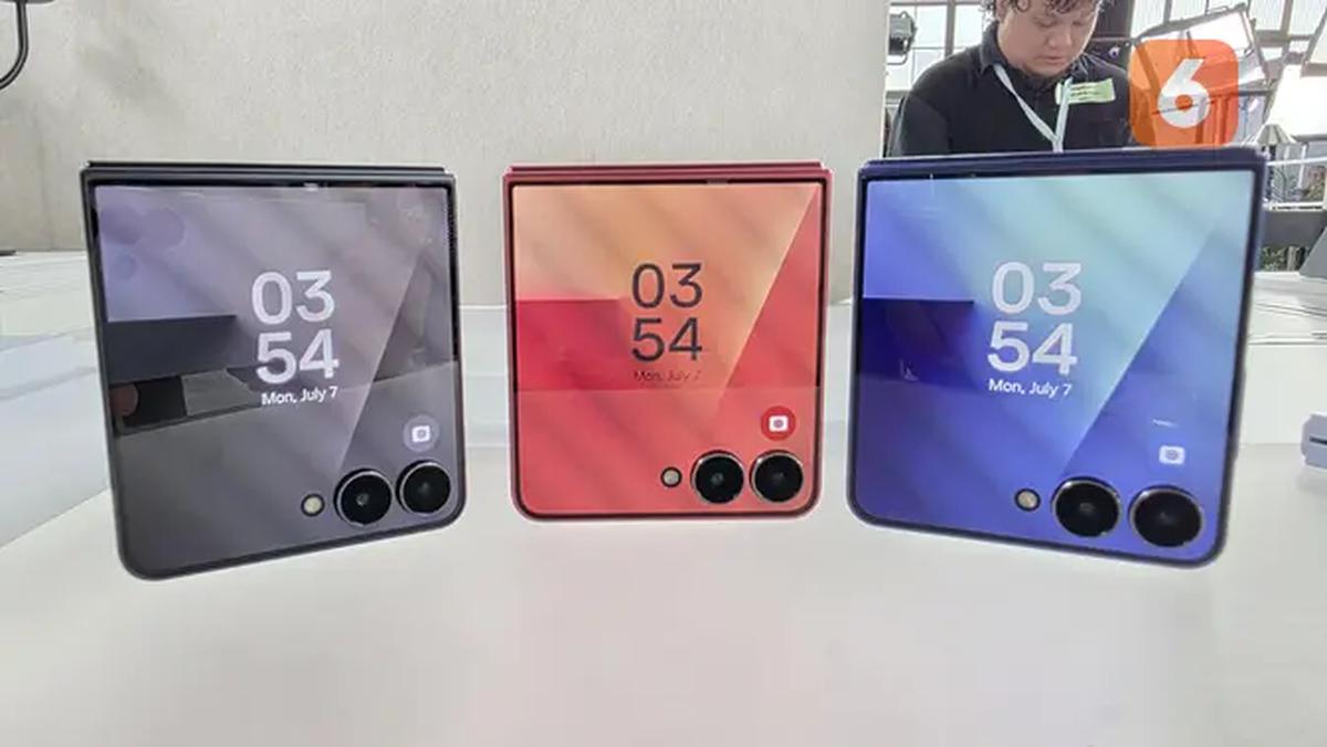 Galaxy Z Flip7 debut di Unpacked 2025. (Liputan6.com/ Agustinus Mario Damar)