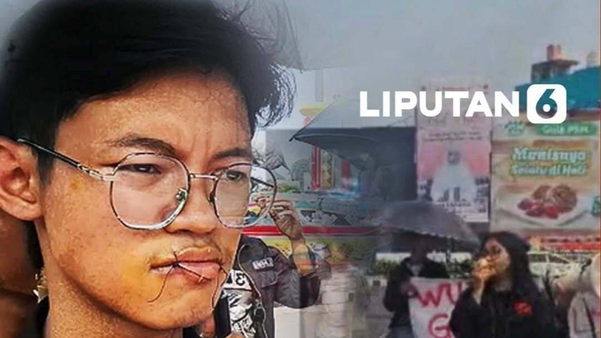 Mahasiswa Jahit Bibir di Tengah Kunjungan Prabowo ke Lampung