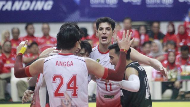 Foto: Bhayangkara Presisi Bungkam Palembang Bank SumselBabel di PLN Mobile Proliga 2025