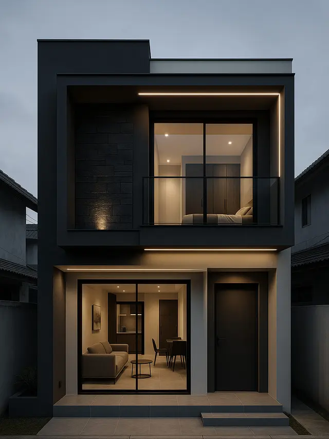 Rumah Minimalis 2 Lantai di Lahan Terbatas (Foto: ChatGPT)