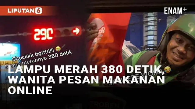 VIDEO: Viral Lampu Merah 380 Detik di Bandung, Wanita Ini Sempat Pesan Makanan Online