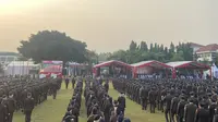 Peringatan Hari Bhakti Adhyaksa ke-63 di Lapangan Upacara Gedung Badan Diklat Kejaksaan Republik Indonesia Jakarta, Sabtu (22/7/2023). (Radityo Priyasmoro/Liputan6.com).