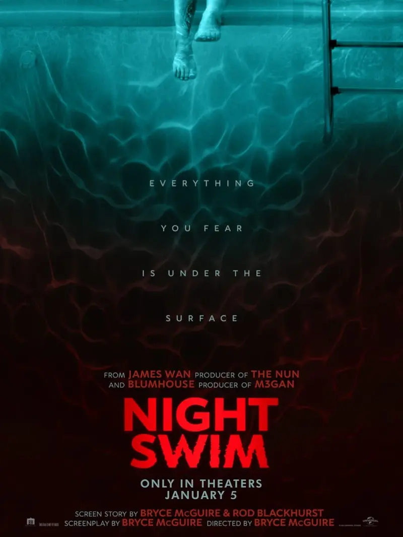 Poster film Night Swim. (Foto: Dok. Atomic Monster/ Blumhouse Productions/ IMDb)