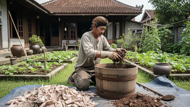 Aplikasi Pupuk Duri Ikan pada Tanaman