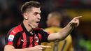 2. Krzysztof Piatek (AC Milan) - 22 Gol (2 Penalti). (AFP/Miguel Medina)