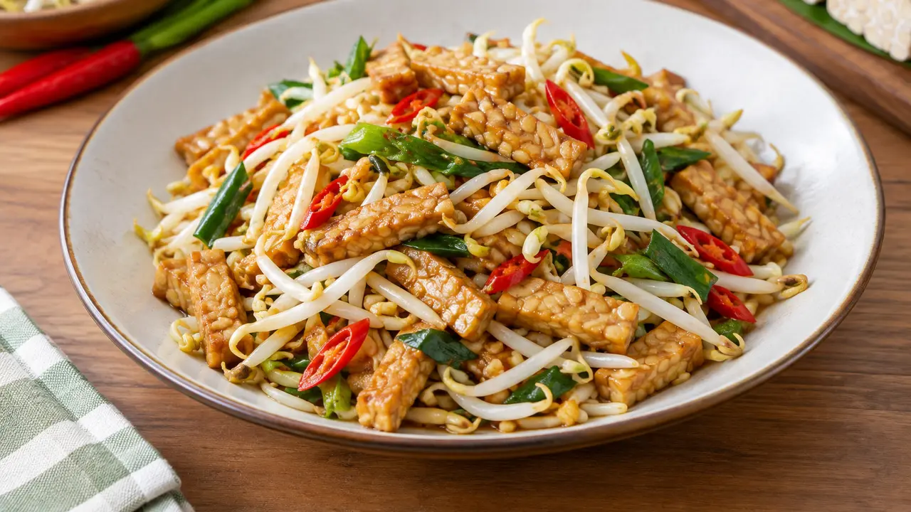 Tumis Tempe dan Toge