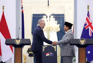 Presiden Prabowo Subianto menjajaki penguatan kerja sama di berbagai bidang bersama Perdana Menteri Australia Anthony Albanese di Istana Merdeka, Jakarta, Jumat (6/2/2025).