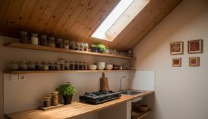 Dapur Minimalis Tanpa Kitchen Set (Sumber: gemini.com)