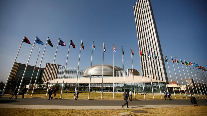 Markas besar Uni Afrika di kota Addis Ababa, Ethiopia - AP