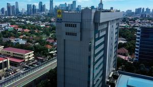 Tampak udara Gedung PLN Kantor Pusat di daerah Kebayoran Baru, Jakarta Selatan. (Dok PLN)