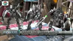 Jangan anggap remeh limbah korek gas. Kalau sudah disulap jadi mainan robot, Anda pasti ingin punya!