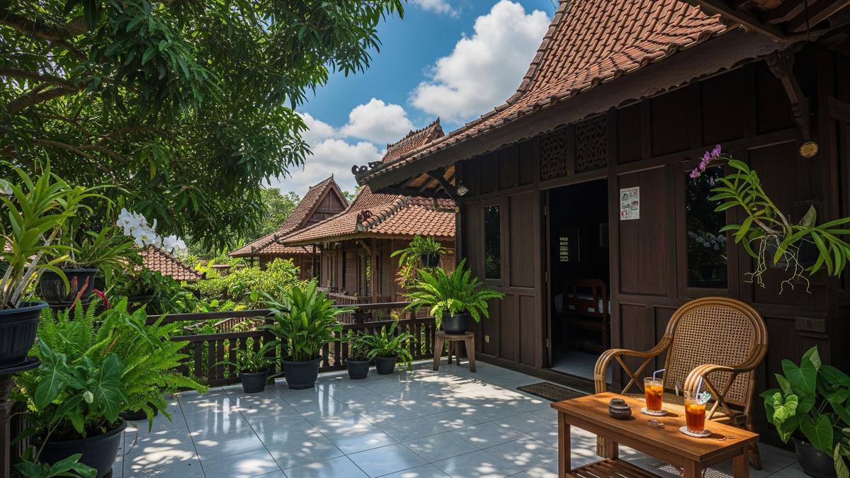 Pelengkap Teras Rumah Tropis di Kampung yang Bikin Duduk Sore Jadi Lebih Nyaman