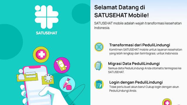 Aplikasi Pedulilindungi Resmi Berubah Jadi Satusehat Mobile Begini Tampilannya Di Hp Android 1035