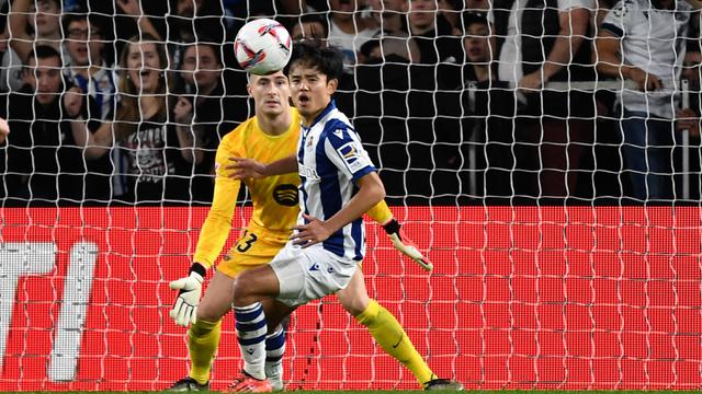 Foto: Aksi Memukau Takefusa Kubo saat Membawa Real Sociedad Pecundangi Barcelona, Sinyal Bahaya untuk Timnas Indonesia