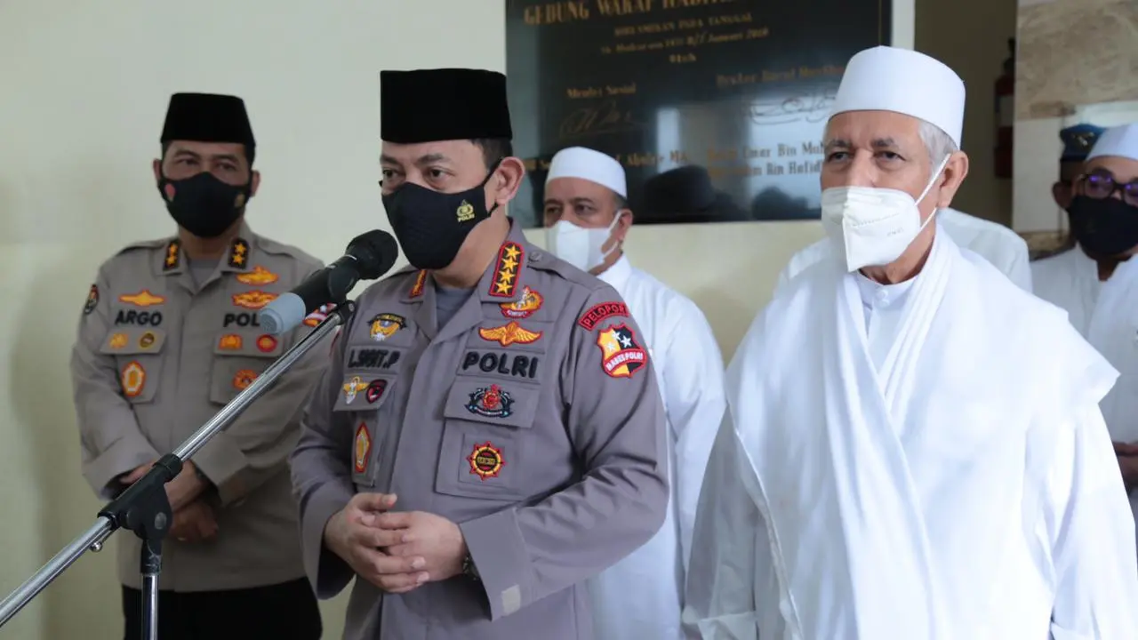 Kapolri Jenderal Listyo Sigit Prabowo berkunjung ke Kantor DPP Rabithah Alawiyah di Jakarta Selatan