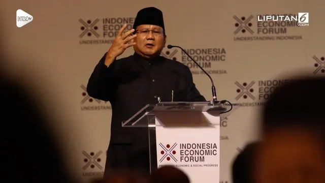 Calon Presiden RI nomor urut 2, Prabowo Subianto menyebutkan dunia akan mengalami defisit air bersih dan air laut akan sampai Bundaran HI tahun 2025.