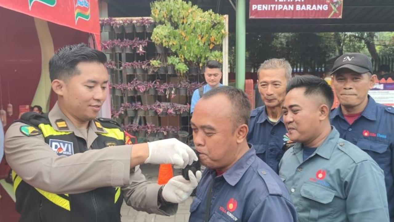 Polres Metro Tangerang Kota Pastikan Kesehatan Sopir Mudik Gratis Lebaran 2026 Prima