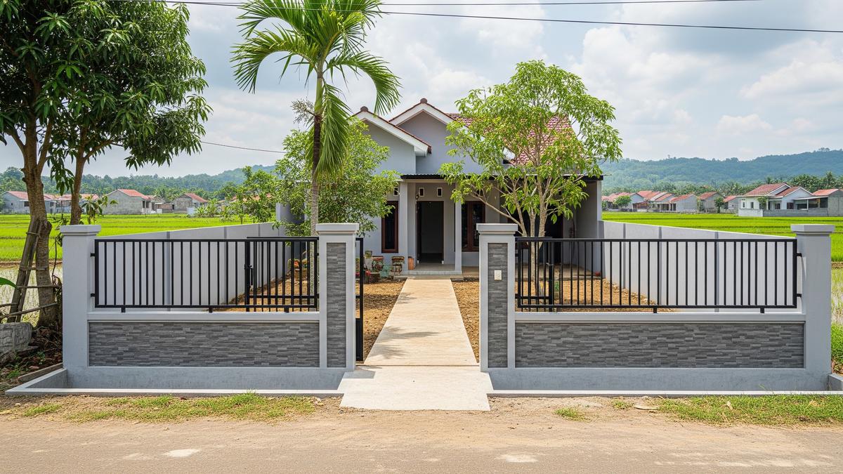 8 Model Pagar Minimalis untuk Rumah Kecil di Desa yang Lagi Tren 2026