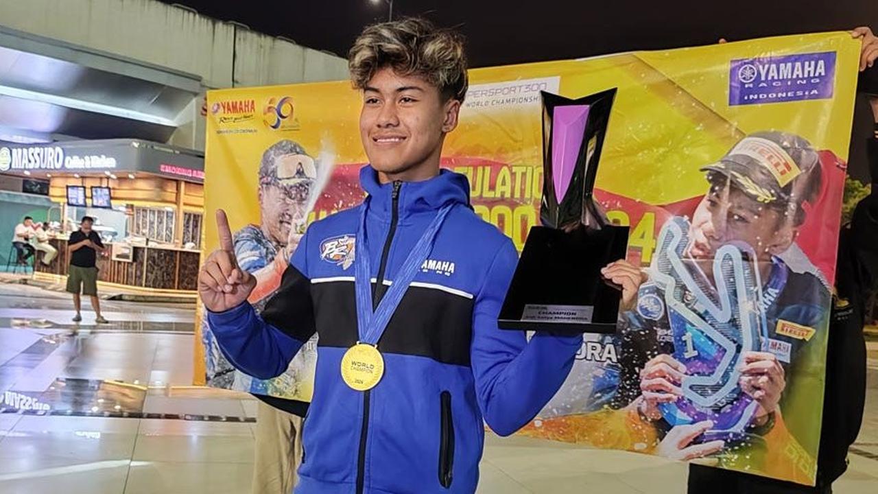 Akhirnya Pencetak Sejarah Aldi Mahendra Kembali ke Indonesia Bawa Trofi Juara Dunia WorldSSP300 2024