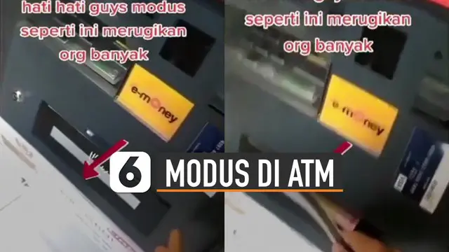 Beredar video pencurian dengan modus uang tidak keluar di ATM namun rekening berkurang.