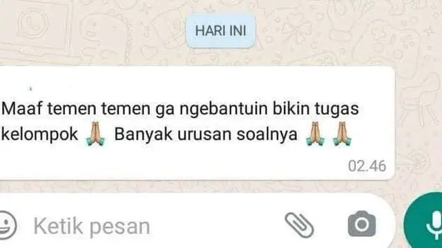6 Chat Kerja Kelompok Ini Seenaknya Sendiri, Bikin Kesal
