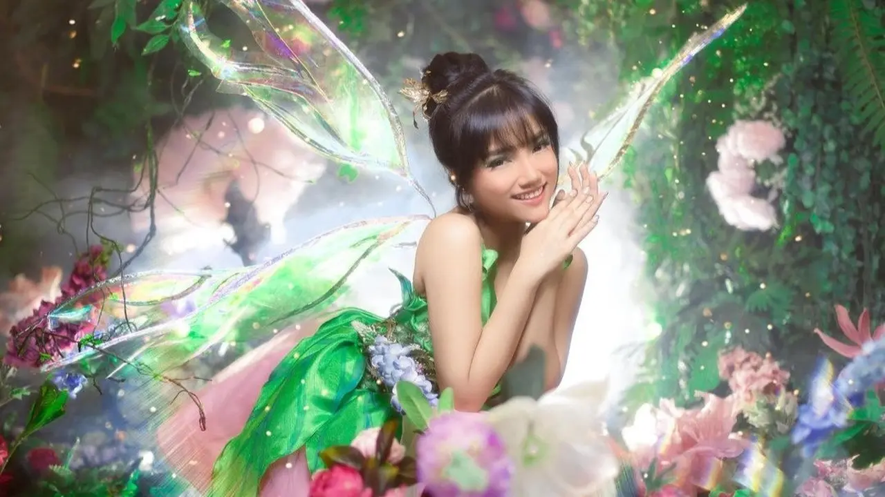 Fuji menjalani pemotretan berkonsep Tinker Bell