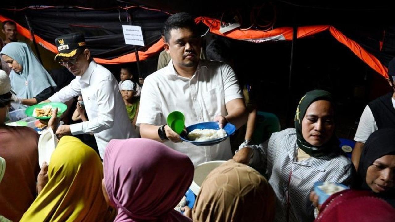 Gubernur Sumut Bobby Nasution Layani Pengungsi Terdampak Bencana hingga Dini Hari di Tapanuli Selatan