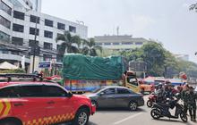 Usai Kebakaran Bapenda DKI, Begini Kondisi Jalan Abdul Muis