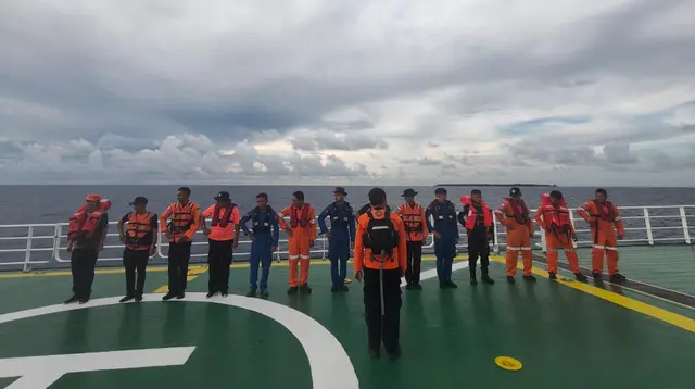 Operasi pencarian kapal ambulans yang hilang kontak di perairan Selat Makassar, Kabupaten Pangkep, resmi dihentikan. (Dok. Istimewa)