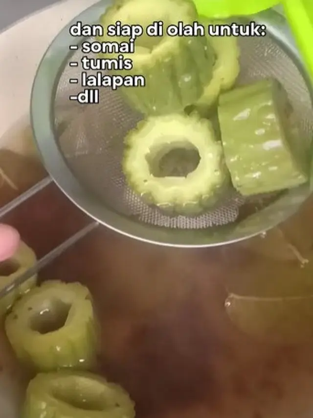 Olahan pare (Sumber: TikTok/@trihartatiiii)