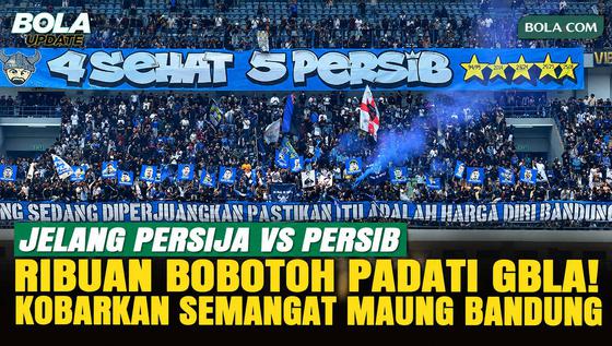 Ribuan Bobotoh Padati GBLA, Kobarkan Semangat Persib Bandung Jelang Duel Panas Lawan Persija Jakarta