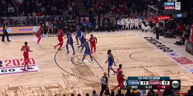 VIDEO: Highlights NBA All Star 2020, Tim LeBron James Vs Tim Giannis Antetokounmpo 157-155