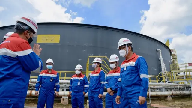 Menteri ESDM Arifin Tasrif mengunjungi Wilayah Kerja (WK) Rokan yang dikelola PT Pertamina Hulu Rokan (PHR). (Dok Pertamina)