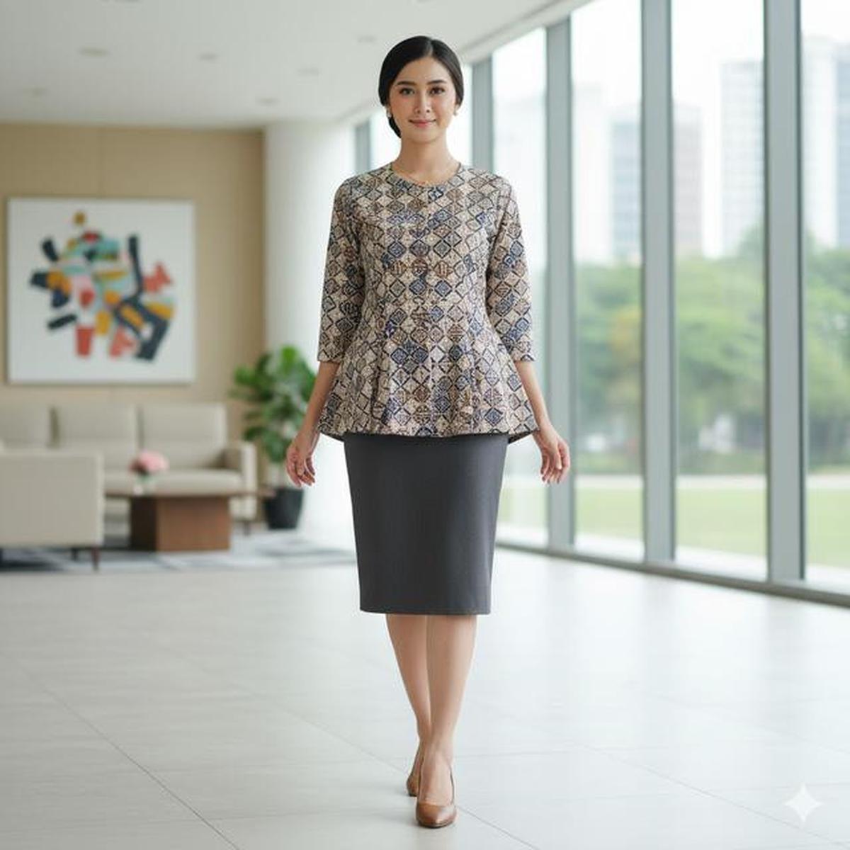8 Model Atasan Batik Kantor 2026, Pilihan Stylish untuk Tampilan Profesional dan Tetap Elegan