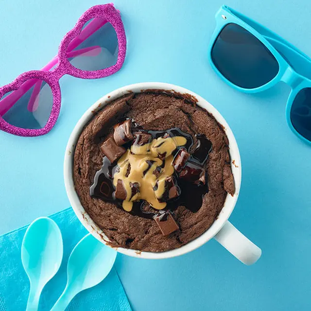 Chocolate Peanut Butter Mug Cake
