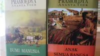 Tetralogi Pramoedya Ananta Toer. (Liputan6.com/Ahmad Adirin)